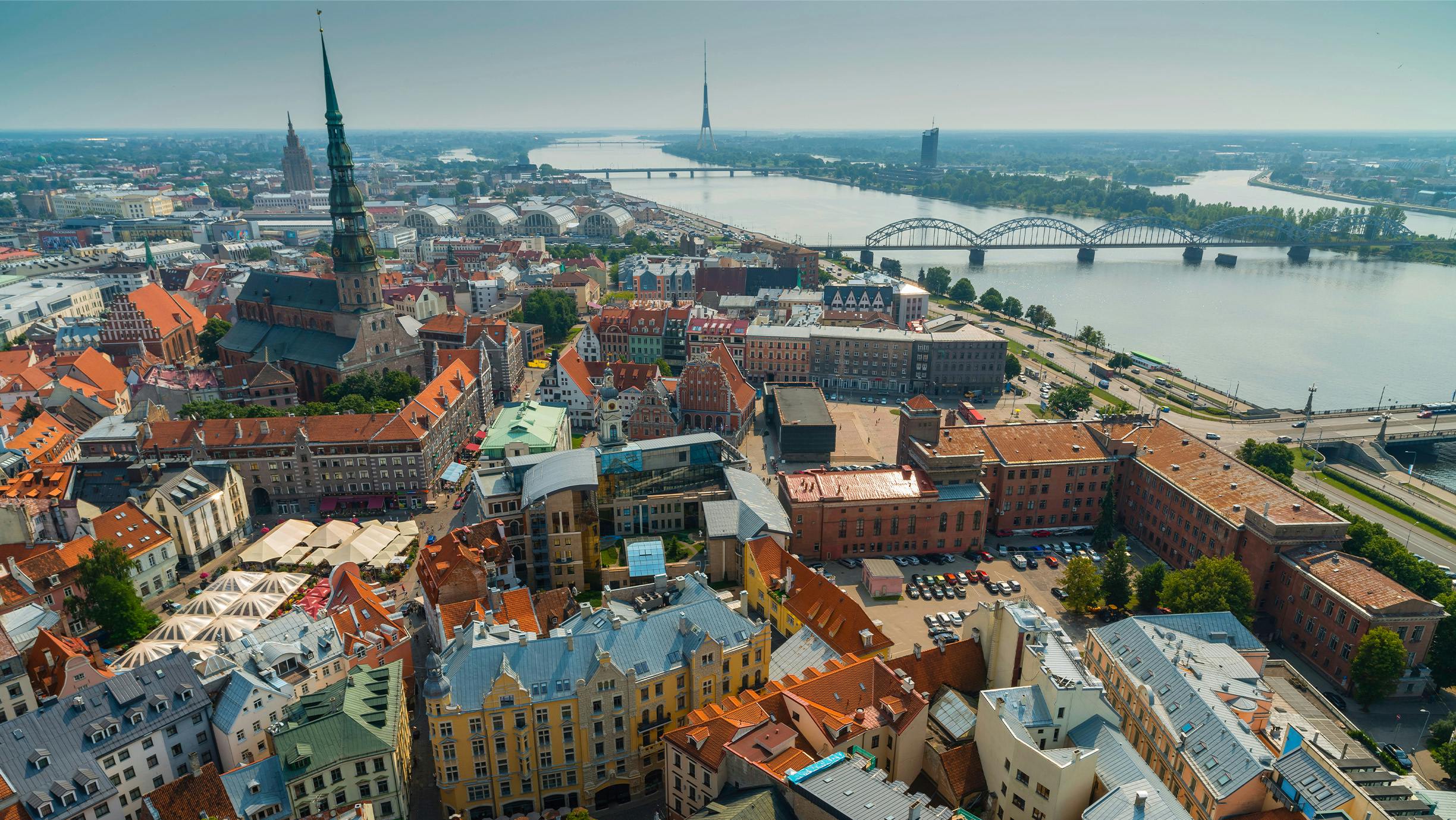 Aerial photo of Riga